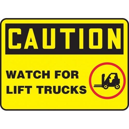 OSHA CAUTION SAFETY SIGN WATCH FOR MVHR684XL